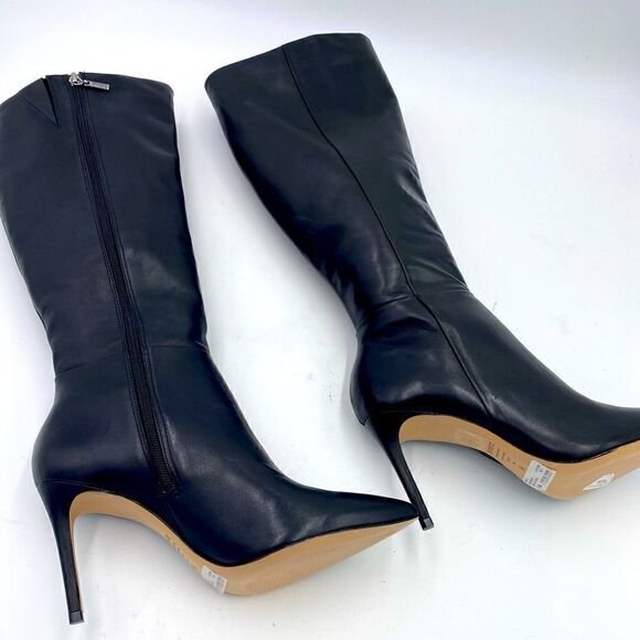 SOLD !!!!!     Schutz black soft leather knee high boots size 8.5 made in Brazil - Picture 1 of 7